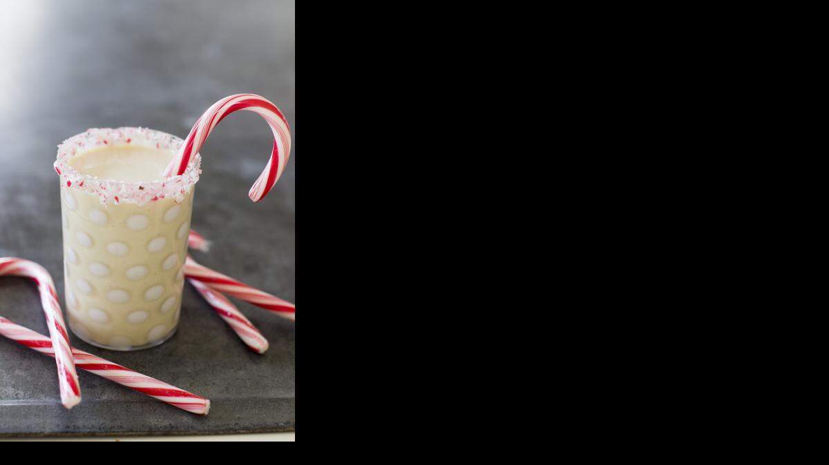 
White Chocolate Peppermint eggnog is one variation on the classic holiday drink. 
