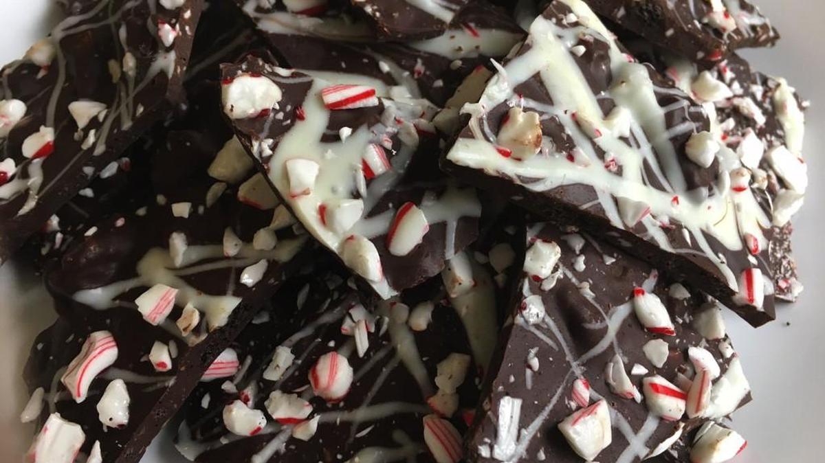 Peppermint brittle is a good gift and a great way to use those tiny candy canes that seem to multiply like rabbits this time of year.