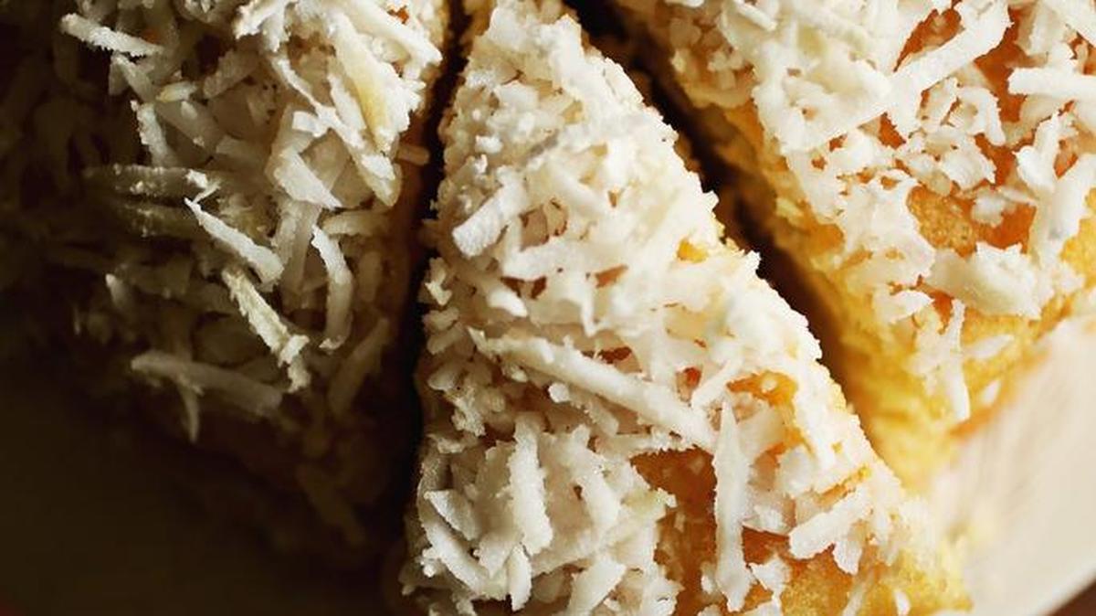 Fresh coconut is ideal for Miss Nannie’s Fresh Coconut Cake and worth every bit of the effort it requires.