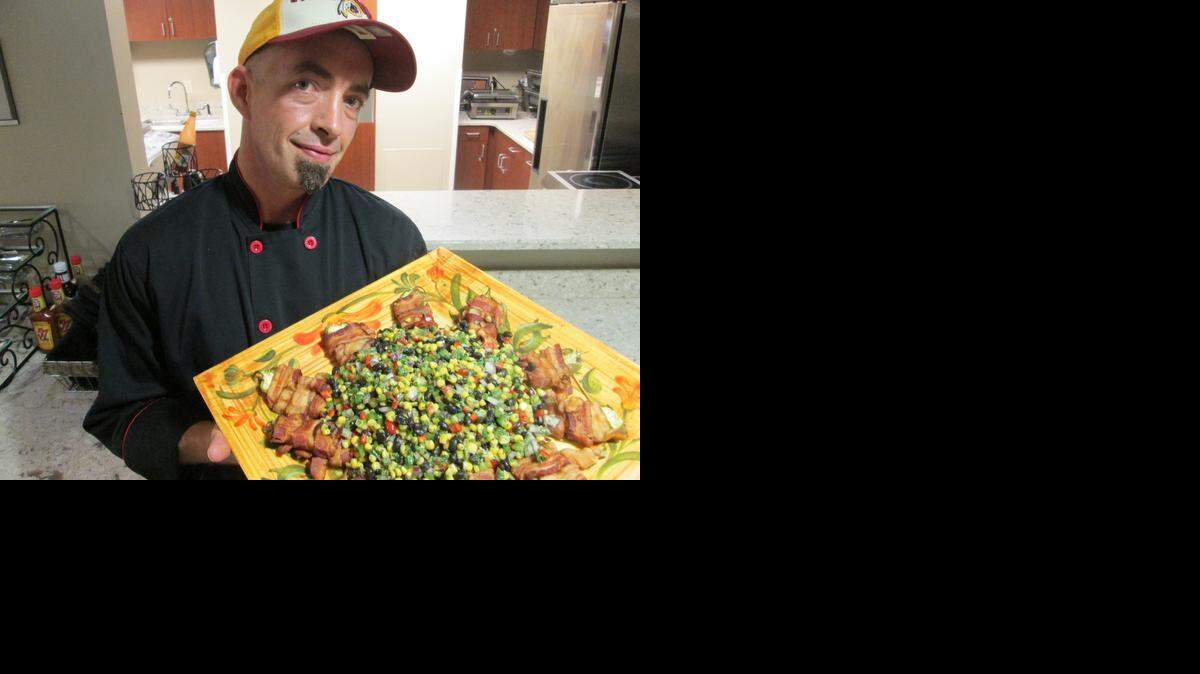 
Don Lucero likes to prepare corn dip and bacon-wrapped jalapenos for munching during football games. 
