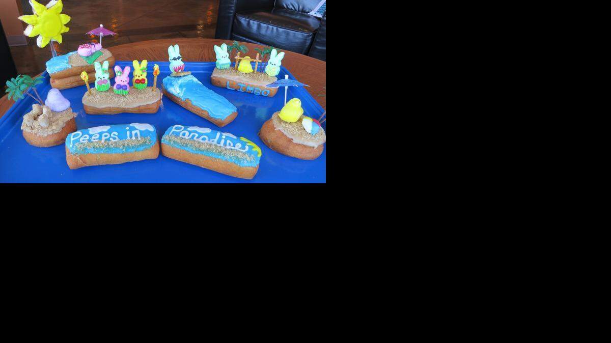 
It’s easy to turn Peeps and doughnuts into a fun and surprising Easter morning treat, says Paradise Donuts owner Marilyn Wright.
