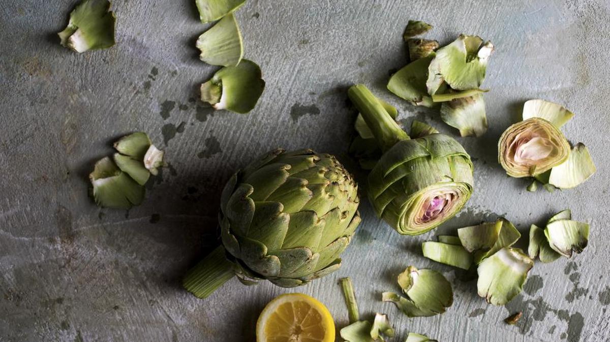 Artichokes are in season and can be turned into a fresh and simple soup.