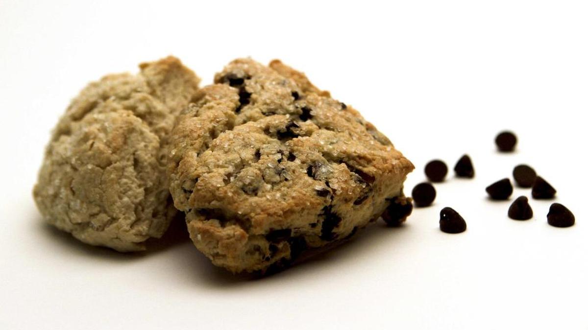 Chocolate chip scones are an easy-to-make treat.