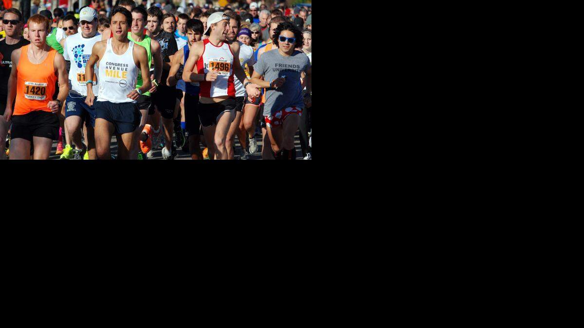 
Runners start the Wichita Turkey Trot in 2012. 
