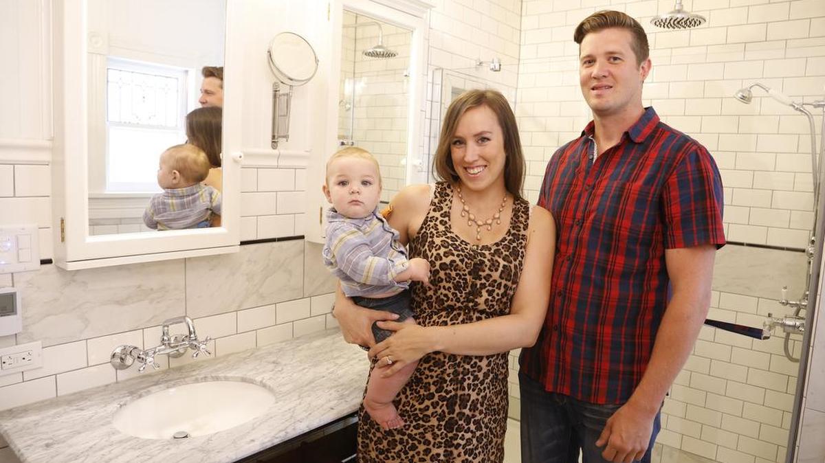 Firefighter Bryan Brockus and his wife, Ashley, turned an outdated bathroom into a functional room well-suited to their historic home at 1357 S. Broadway. The remodel was named best in the nation by This Old House.