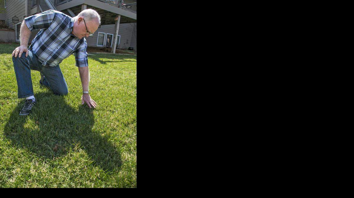 
Larry Roth has already mowed in his east Wichita fescue lawn twice this spring. “I like everything to look neat,” he says.
