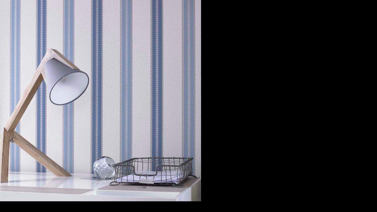 
Play with the power of stripes in 2015. Graham & Brown’s Harvest Blue wallpaper can be run vertically for a traditional look, or horizontally for something different.
