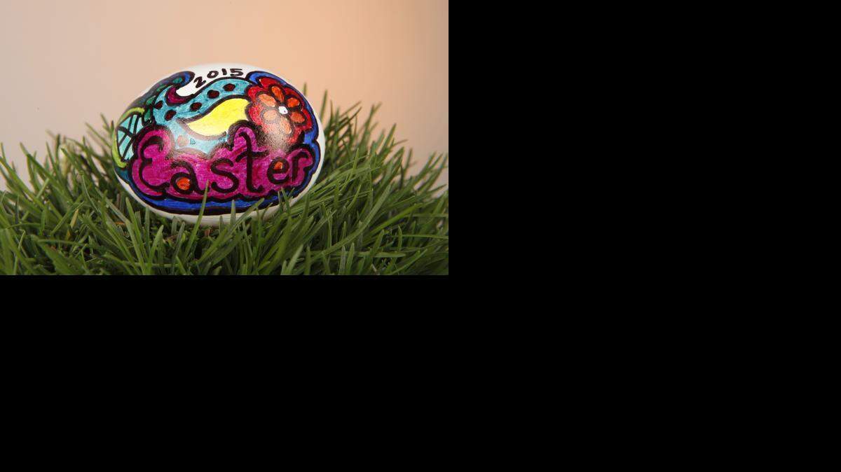 
Easter 2015 egg created by Julie Price. 

