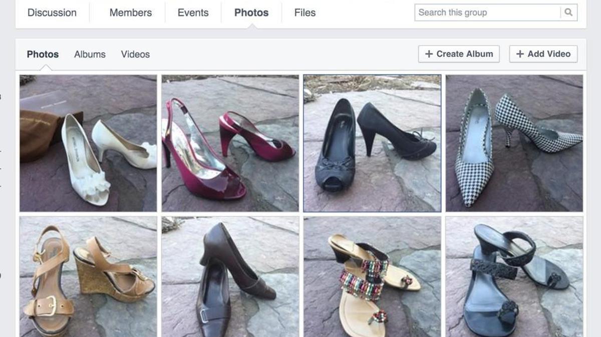 Erin Hughes uses her Facebook page, Erin’s Cleaning Purge, as a social-network yard sale.