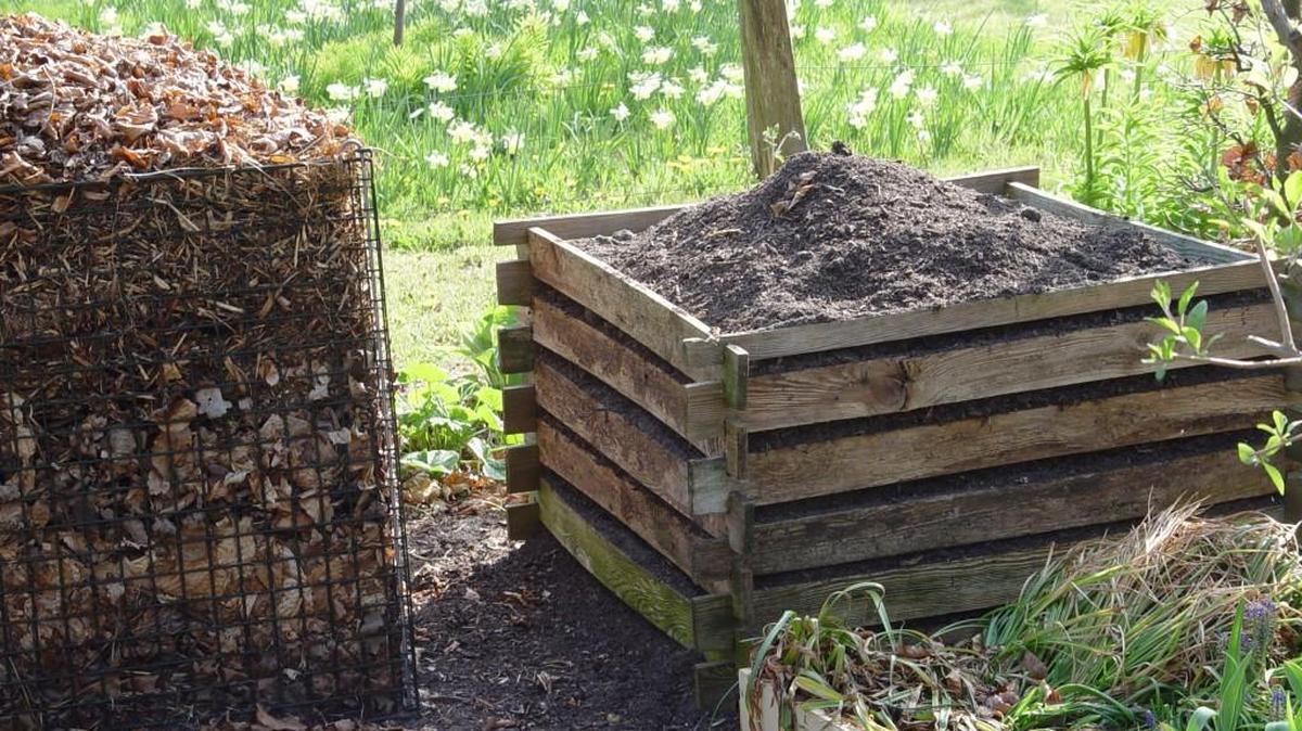 This is the ideal time to start a compost pile; make sure to add water to get the process going.