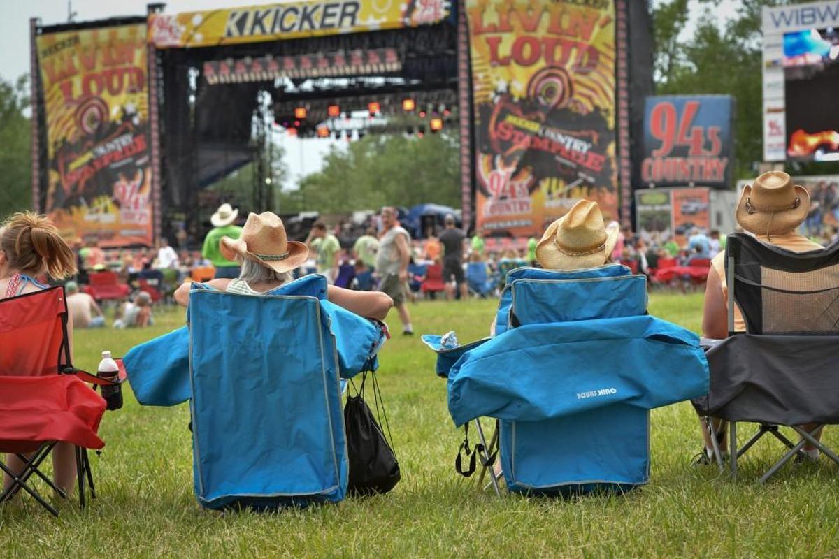 A past photo of Country Stampede, the three-day country music festival held at Tuttle Creek State Park north of Manhattan.