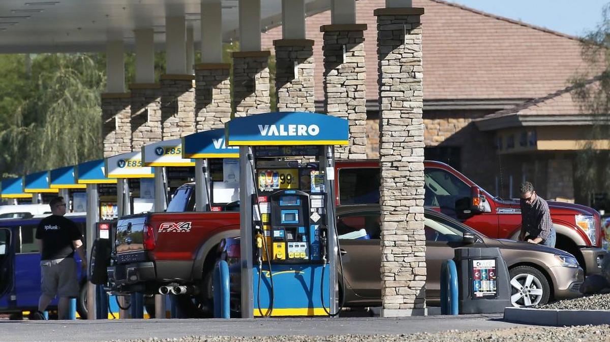 Motorists fuel their vehicles in Arizona last year.
