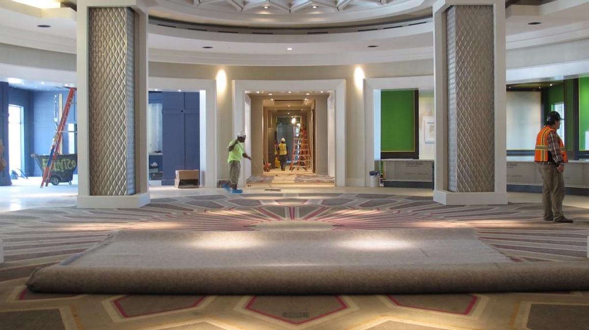 The Guest House at Graceland is being built just steps from Elvis Presley’s former home. The 450-room hotel has a circular lobby and an exterior evocative of a comfortable Southern Colonial home. It is set to open Oct. 27.