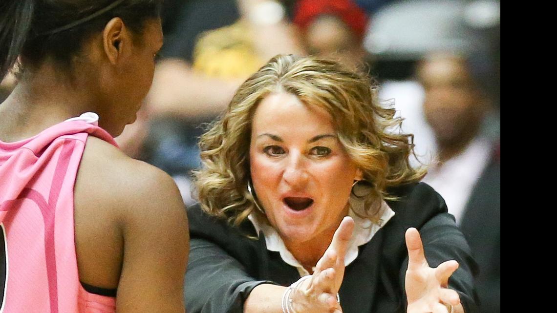 
Wichita State coach Jody Adams, right, and her coaching style has been the subject of an inquiry by faculty athletic representative Julie Scherz.

