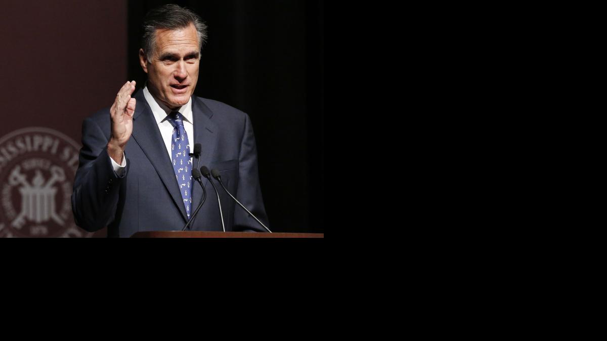 
Former GOP presidential candidate Mitt Romney, speaking at Mississippi State University on Wednesday, told supporters Friday that he would not be a candidate in 2016.
