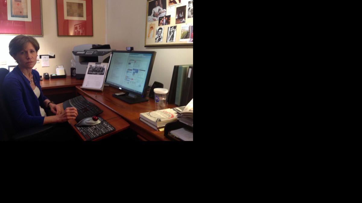 
Lillian Clementi, 55, of Arlington, Va., translates legal and financial documents from French into English for French corporations, and says she loves her job. The number of jobs for translators and interpreters doubled in the past decade. 
