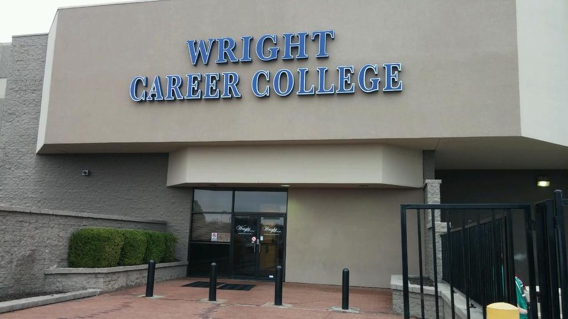 Wright Career College, which is housed at Towne East Square, said Thursday that it has laid off staff and is in talks to transfer its students to another college.
