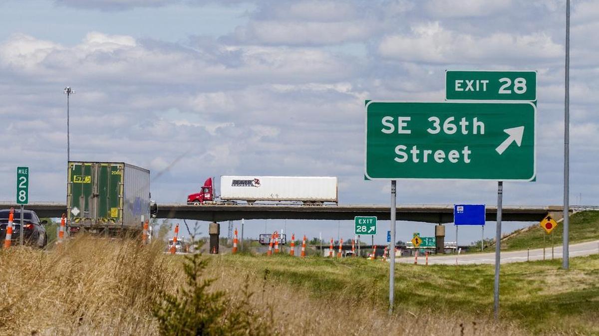 The interchange at I-35 and Southeast 36th Street in Newton was scheduled to be worked on beginning later this year. (April 21, 2016)