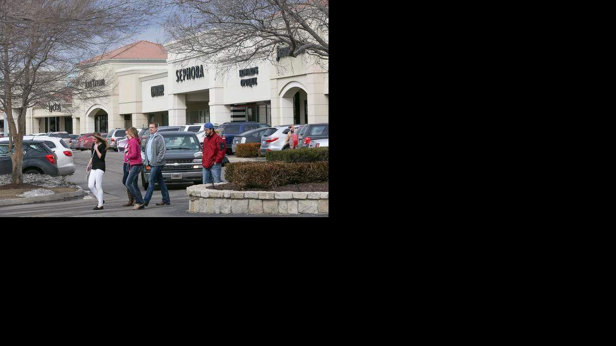 
Shoppers visit Bradley Fair.
