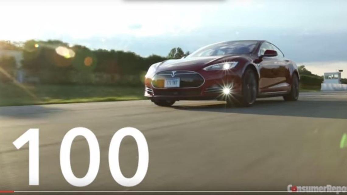 
The new model goes from 0 to 60 miles per hour in 3.5 seconds, more than two seconds faster than the original Tesla Model S – which scored 99 out of 100--the fastest acceleration consumer reports had ever measured.
