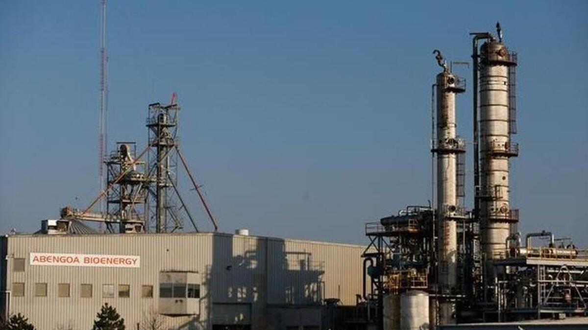 Spanish wind, solar and biofuel energy giant Abengoa owns shuttered ethanol plants in Colwich, as well as York and Ravenna, Neb., and three other U.S. locations.