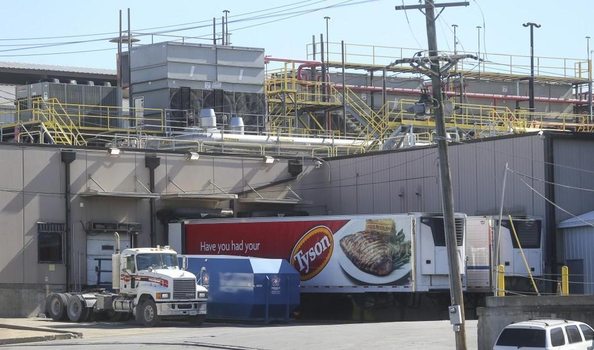 The Tyson processing plant in Monett, Missouri.