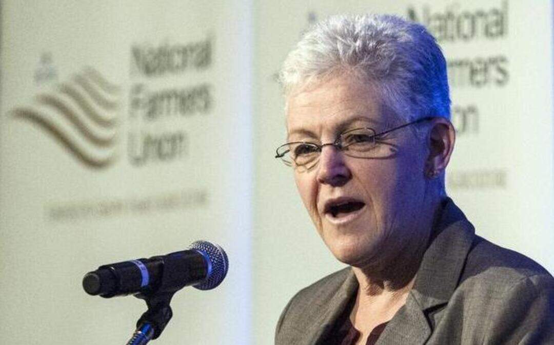 
Environmental Protection Agency Administrator Gina McCarthy speaks Monday at the National Farmers Union convention. (March 16, 2015)

