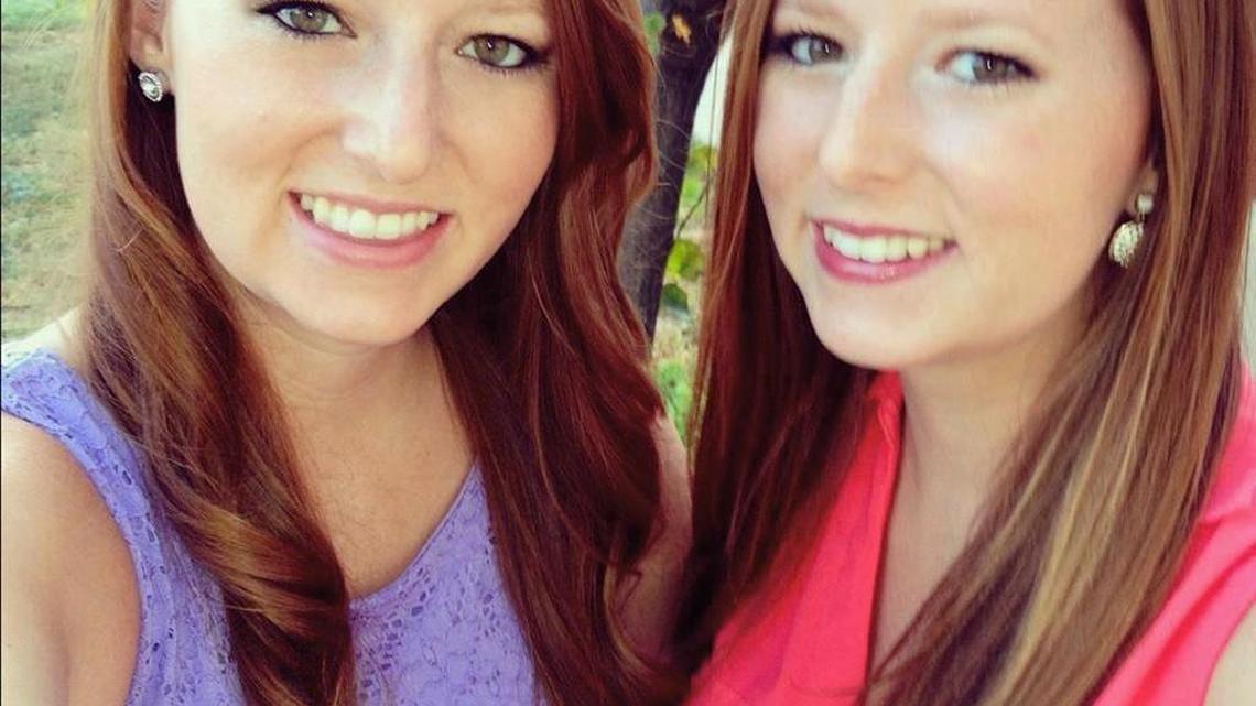 Identical twins Samantha Cooper, left, and Nichole Milleville started TechTwins, which sells lesson plans and other online aids to teachers around Kansas and the country.