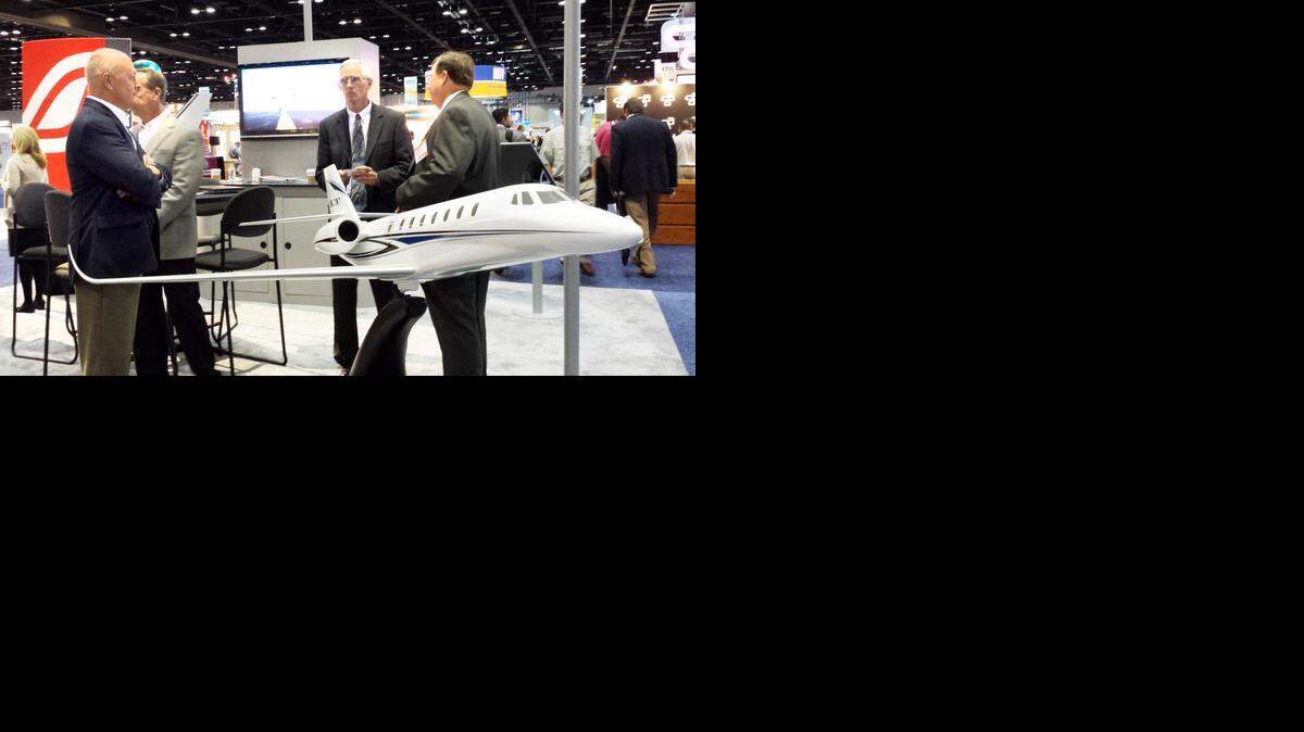 
Winglet Technology in Wichita is showcasing its winglets for the Citation Sovereign at this week NBAA. It is among dozens of Kansas companies represented at the National Business Aviation Association convention in Orlando.
