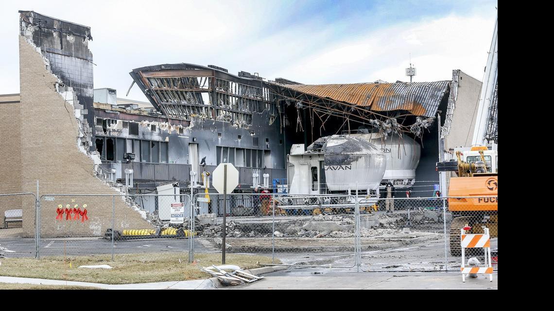 
The FlightSafety Cessna Pilot Center building several months after an King Air airplane crashed into it in late October. (Jan. 20, 2015)
