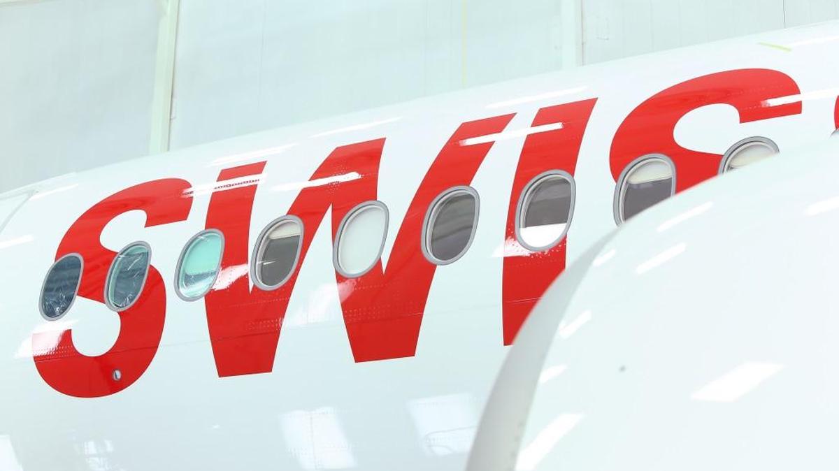 Swiss International Airlines received its first C Series CS300 passenger jet from Bombardier on Friday.