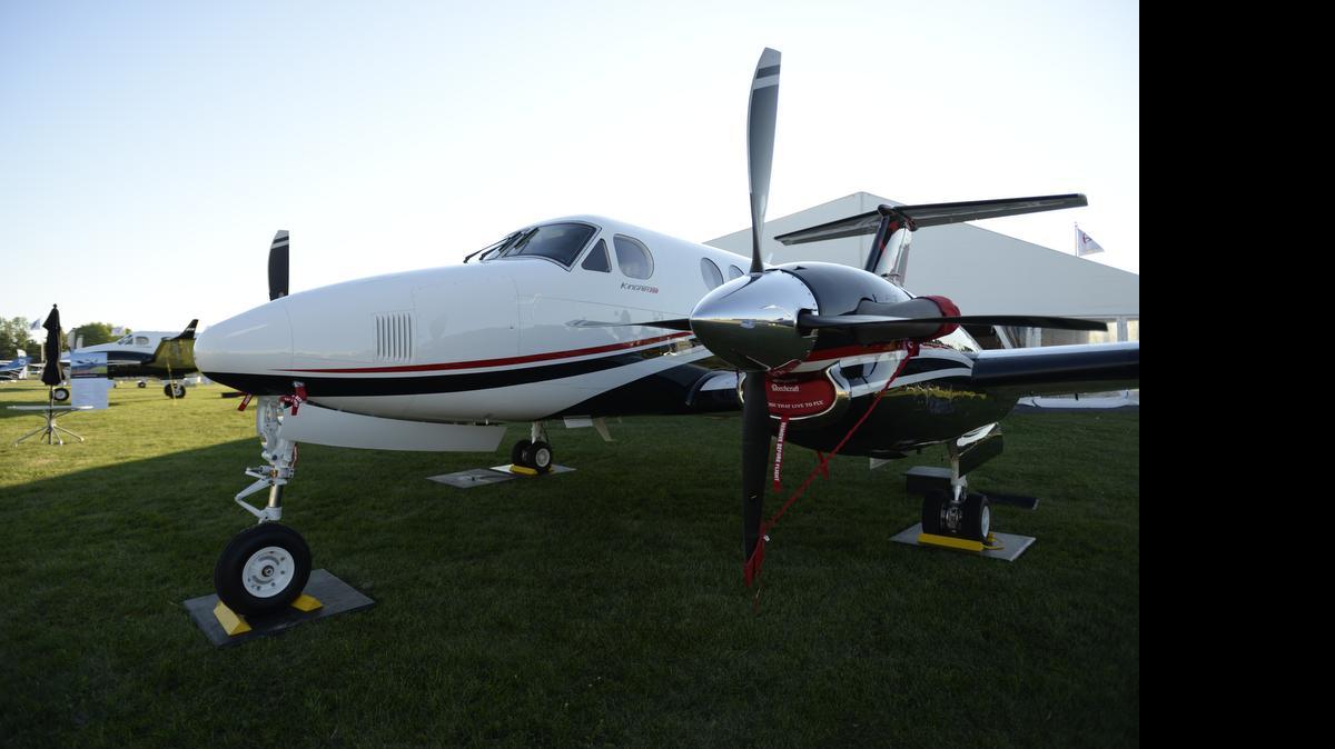 
This upgraded Beechcraft King Air 250 is one of seven aircraft Textron Aviation has on display at the Experimental Aircraft Association’s AirVenture 2015 show in Oshkosh, Wis.
