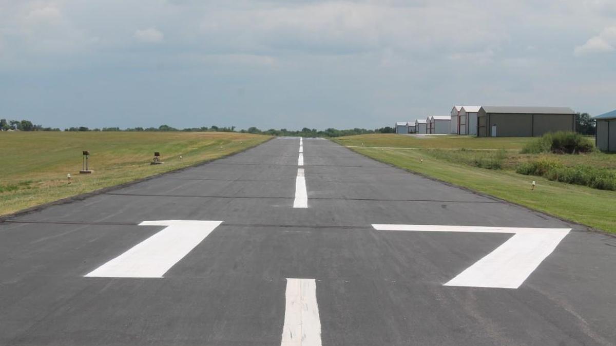 Cook Airfield’s primary asphalt runway was extended by 950 feet last winter.