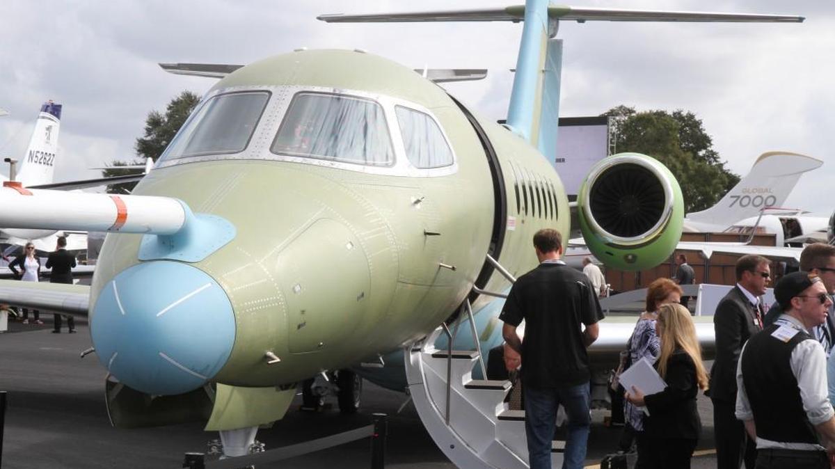 Cessna’s Citation Longitude, a flight test version of which is seen here at the 2016 National Business Aviation Association’s 2016 convention in Orlando, Fla., could benefit from strong demand for big cabin jets over the next decade, according to Honeywell’s annual business aviation forecast released Sunday.