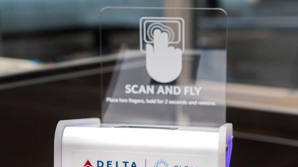 This scanner is allowing select Delta passengers at Reagan Washington National Airport to forgo traditional boarding passes and use their fingerprints instead.