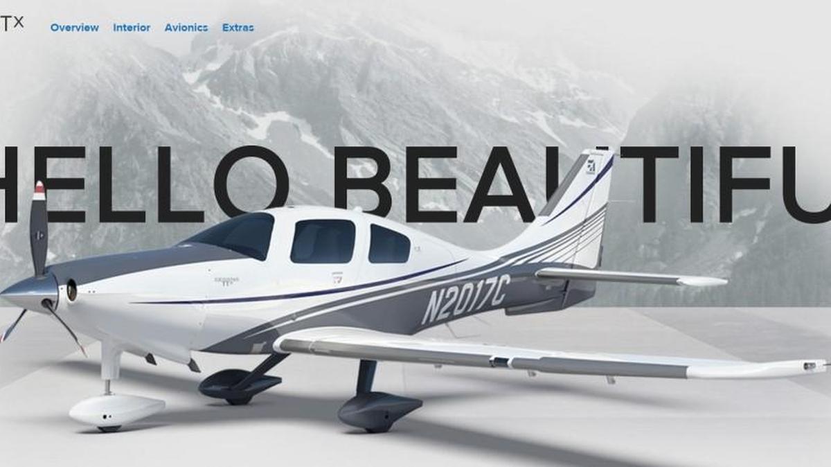 A screenshot of a Cessna TTx customized by Air Capital Insider with Textron Aviation’s new TTx online configurator.