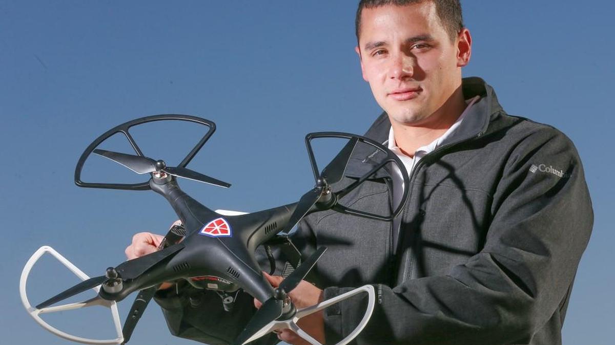 
John Martens founded NMotion UAS, which provides drones and unmanned aerial systems to public saftey agencies. (Nov. 11, 2014)
