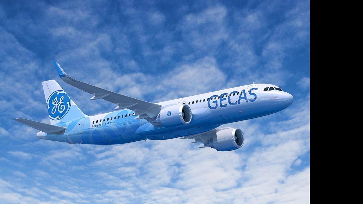 
Artists rendering of a GE Capital Aviation Services’ Airbus A320 neo. GE Capital Aviation leases and finances airliners.
