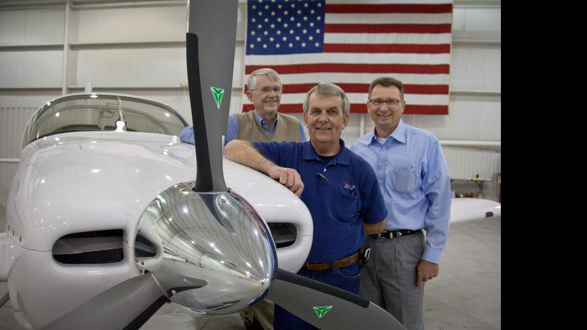 
Jack DeBoer, left, Fred Bruns and Brad Hatt, of Wichita Air Services.
