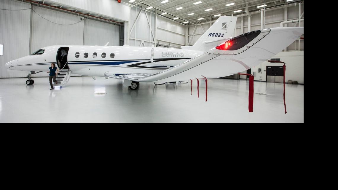 
The Cessna Citation Latitude is Textron Aviation’s newest business jet. (June 26, 2015)
