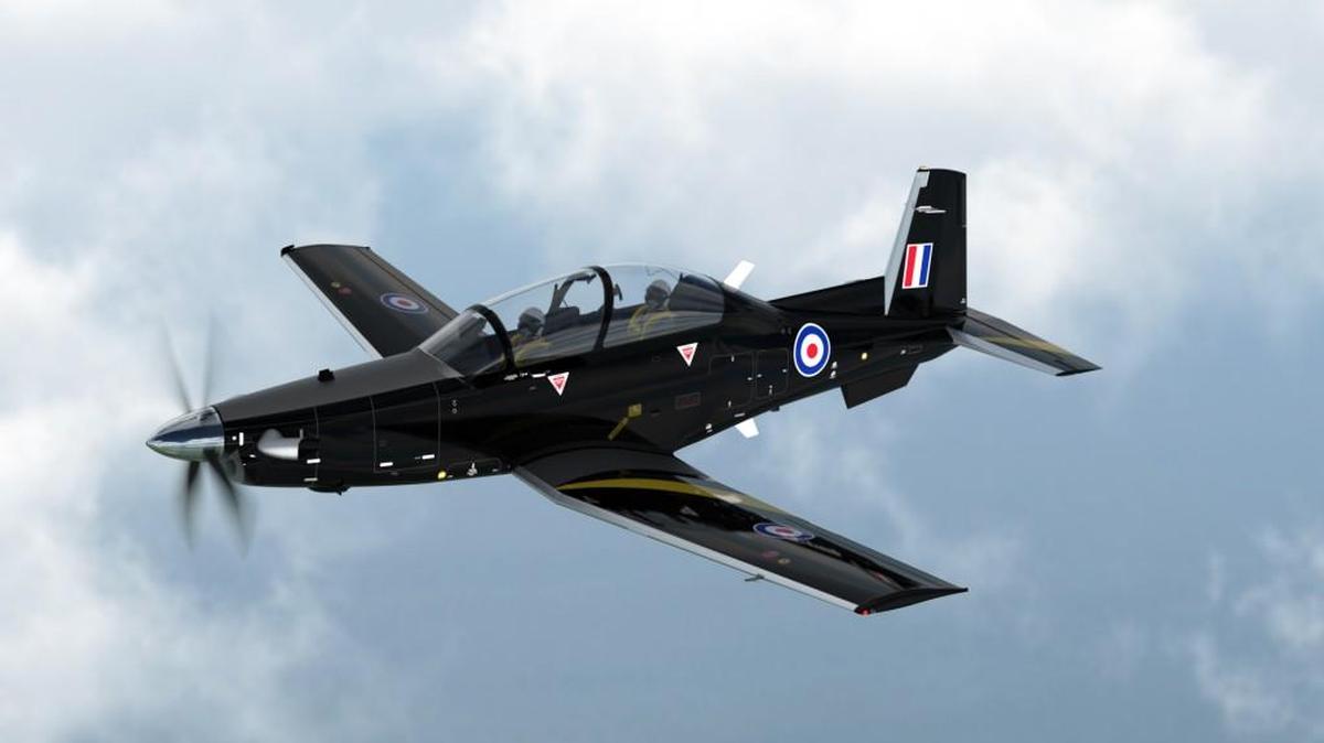 Textron Aviation’s Beechcraft Defense Co. will provide 10 of these T-6C Texan II trainers to the United Kingdom’s Ministry of Defence’s Military Flying Training System program.