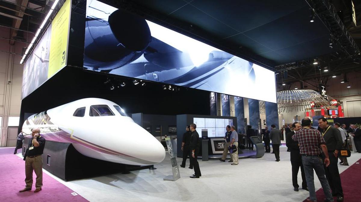 A Citation Latitude mockup was on display at Textron Aviation Cessna’s booth at the 2013 NBAA Convention in Las Vegas. This year’s show will run Nov. 17-19.