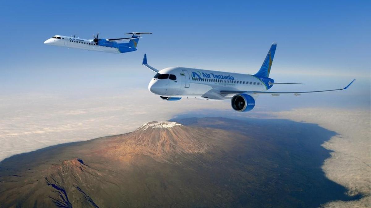 The Tanzanian Government Flight Agency signed firm purchase agreements with Bombardier for two C Series CS300 jets and one Q400 twin turboprop airliner. The agency will lease the aircraft to Air Tanzania.