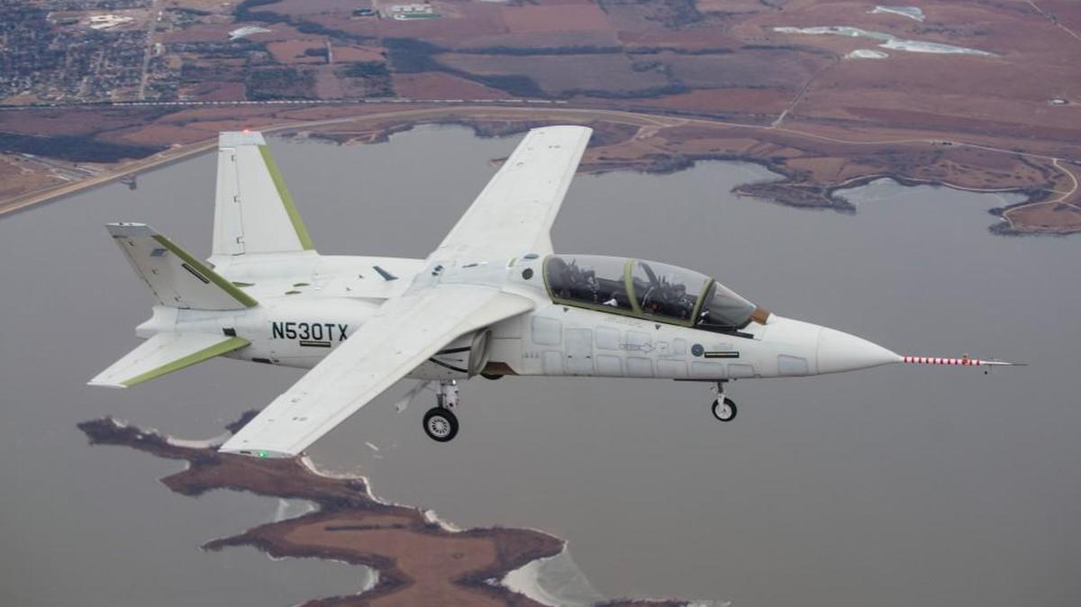 The first production-conforming Textron AirLand Scorpion jet made its first flight on Dec. 22, 2016.