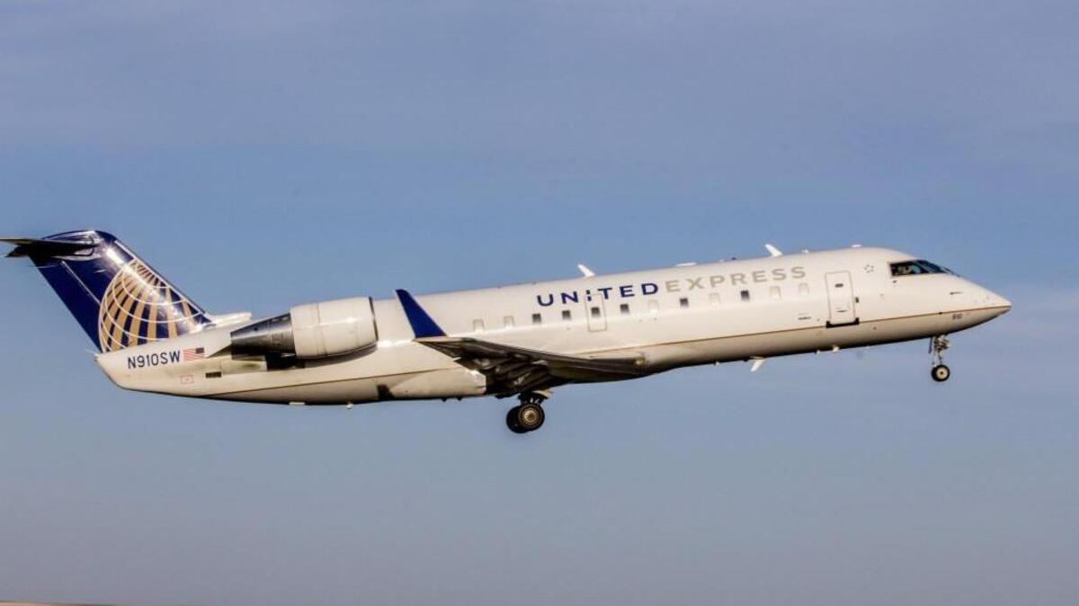 SkyWest Airlines will use a Bombardier CRJ200 regional jet to provide its new service to Salina beginning April 9.