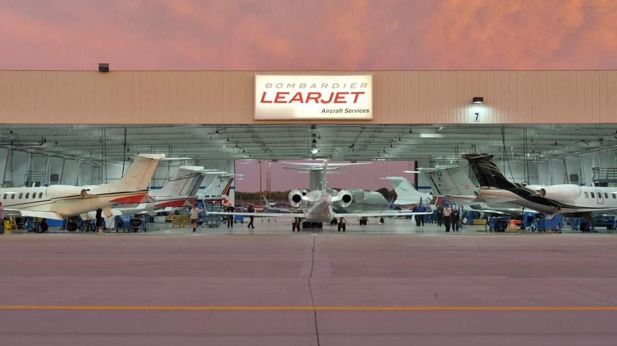 Bombardier Business Aircraft’s Wichita Service Center at Wichita Eisenhower National Airport.