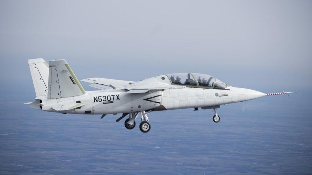 The first production-conforming Textron AirLand Scorpion jet, a multimission tactical aircraft, made its first flight from McConnell Air Force Base in December.