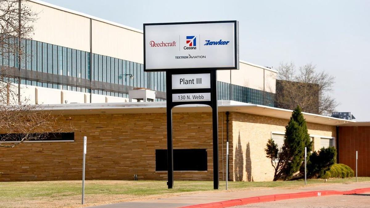 Textron Aviation’s east campus Plant III, near Douglas and Webb. (March 31, 2015)
