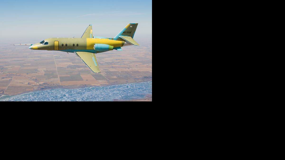 
The Cessna Latitude is shown during a test flight in February.
