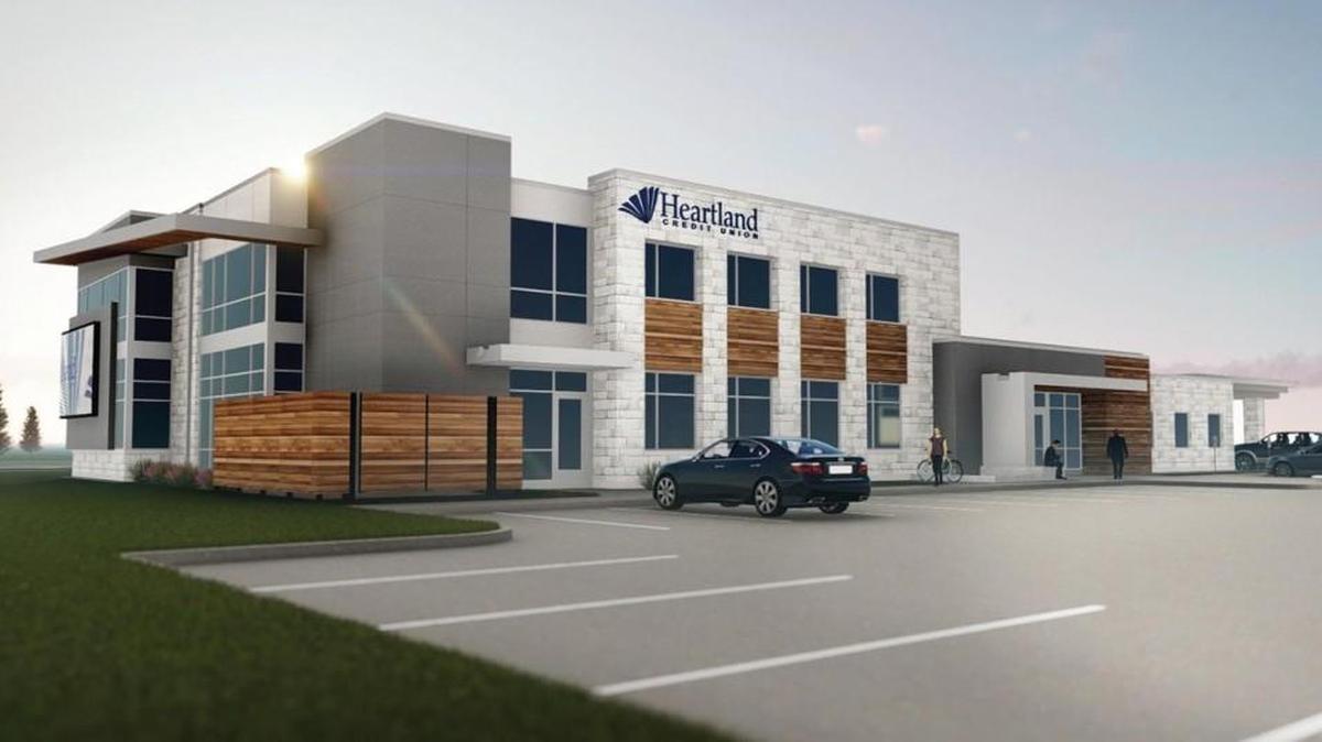 Heartland Credit Union opened a 13,500-square-foot facility at 37th and North Maize Road in 2017. It’s now adding a branch in the old Torchy’s Tacos building at 21st and Rock Road.